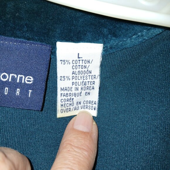 Vintage 80's Liz Claiborne Sport Valor Jacket. Comfy. Retro, Soft - Picture 4 of 6